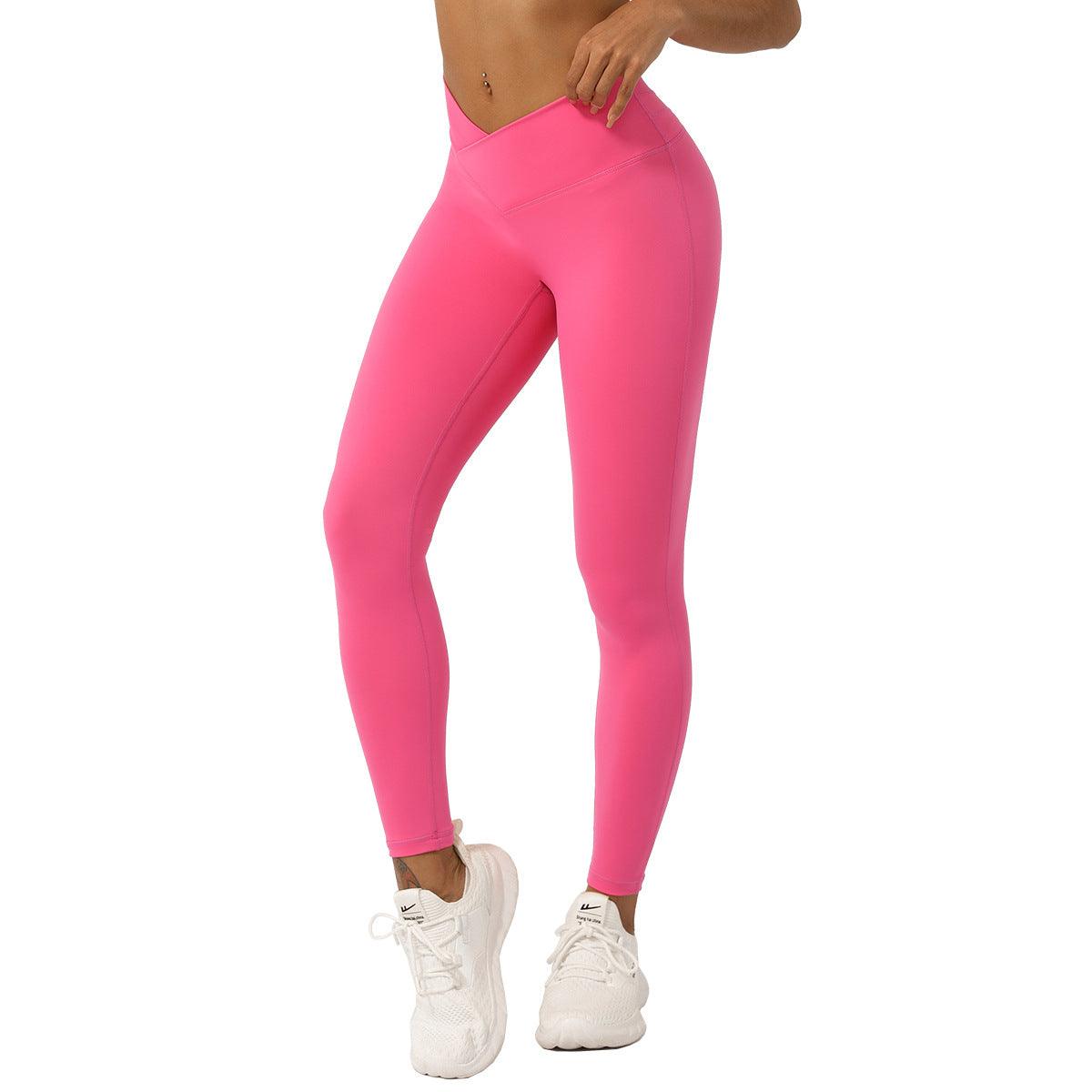 V-Shaped High-Waisted Yoga Pants | Skinny Fit Workout Pants for Fitness & Yoga - Country in My Heart