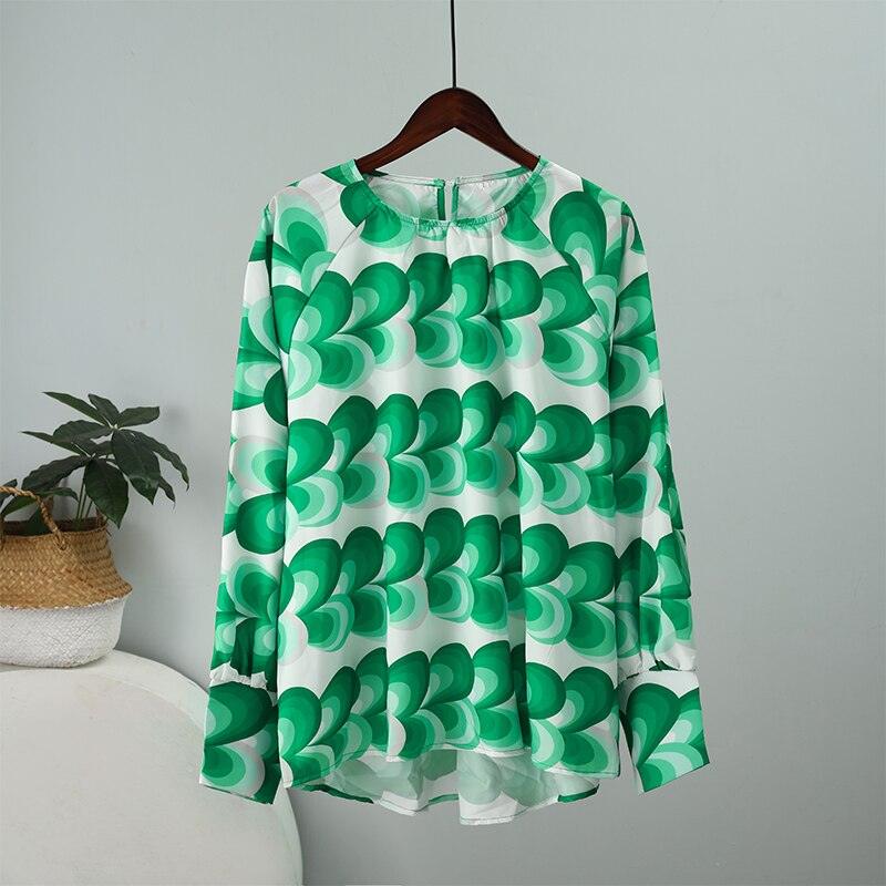 Blarney Green Celtic Top - Stylish Long Sleeve Blouse for St. Patrick's Day - Country in My Heart