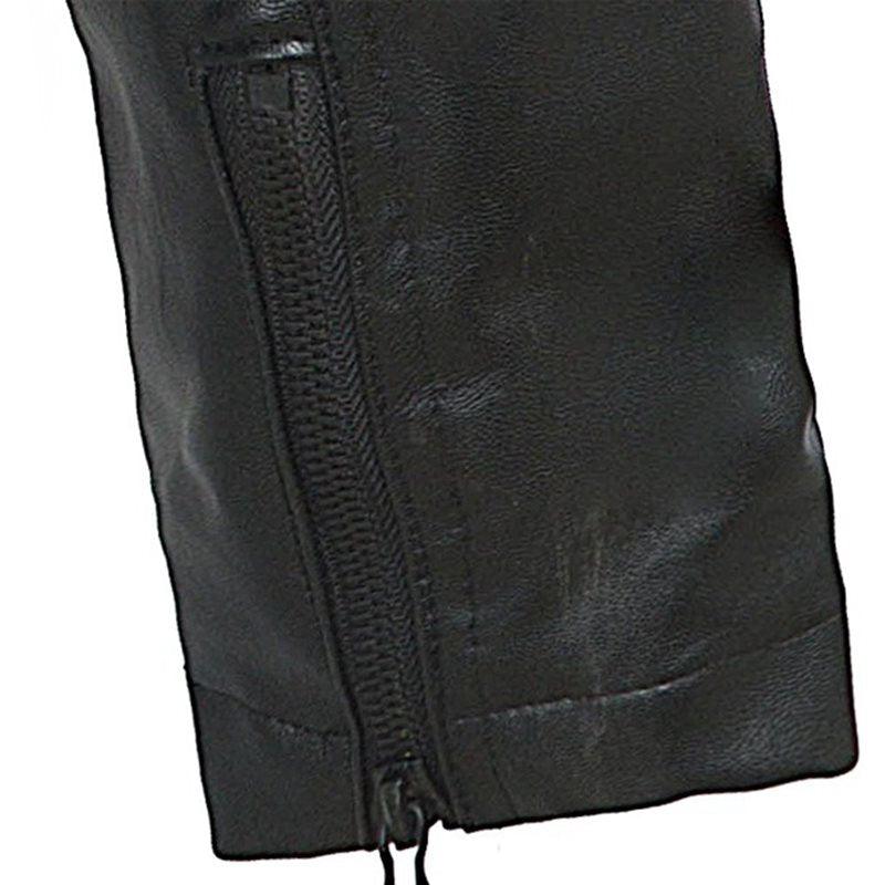 Black Leather Motorcycle Jacket | Stylish and Warm for Bikers & Nightlife - Country in My Heart