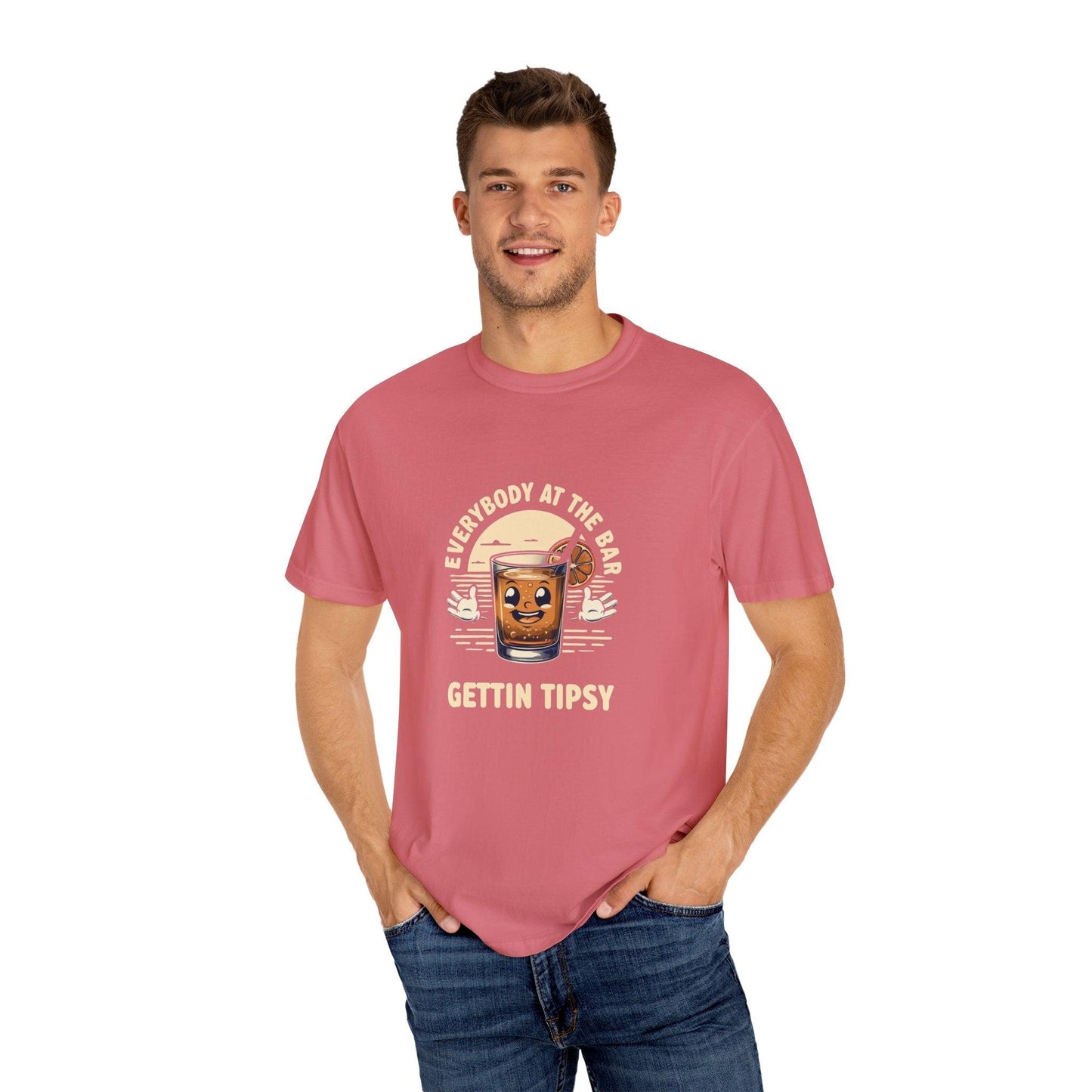 Everybody at the Bar Gettin Tipsy Unisex Garment-Dyed T-Shirt - Country in My Heart