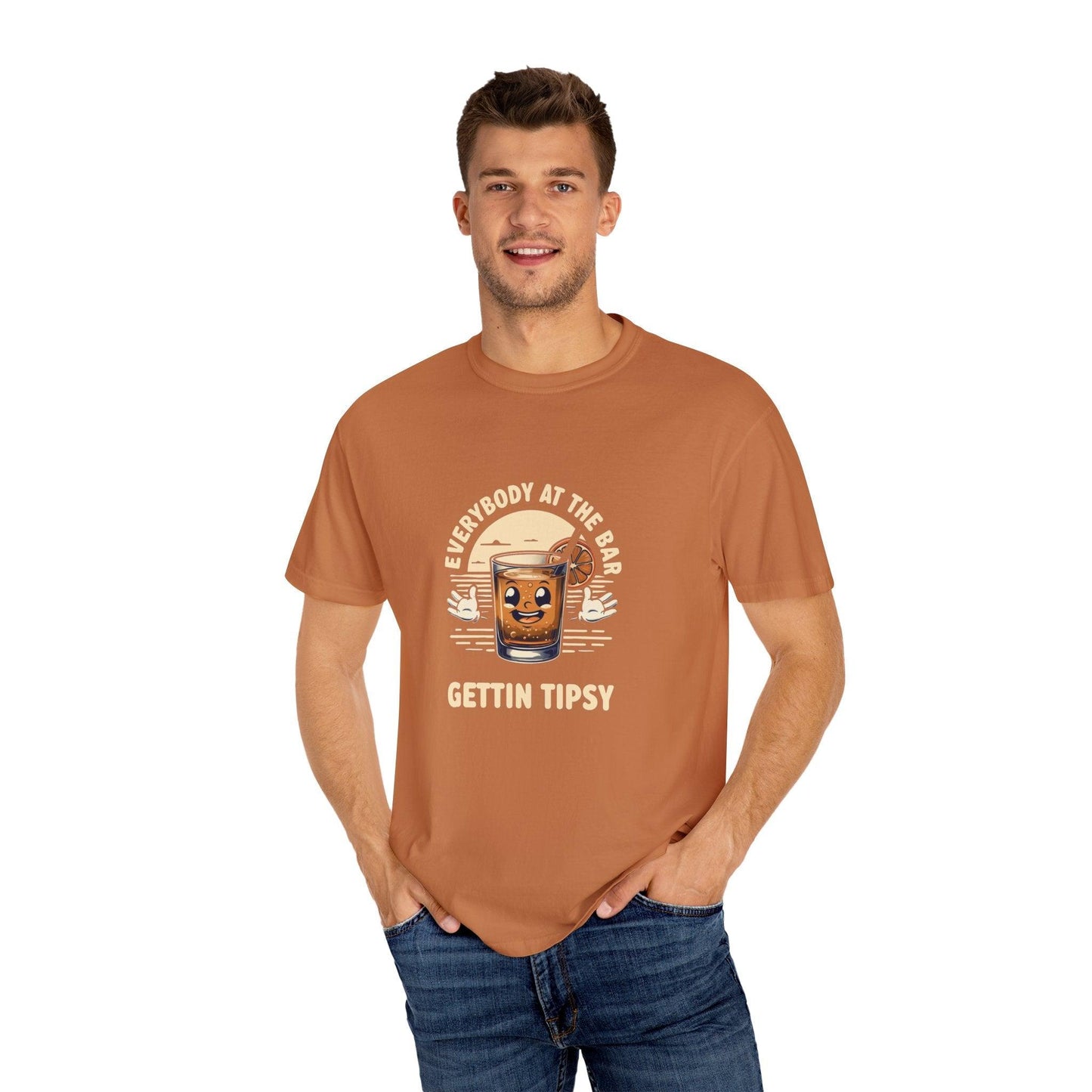Everybody at the Bar Gettin Tipsy Unisex Garment-Dyed T-Shirt - Country in My Heart