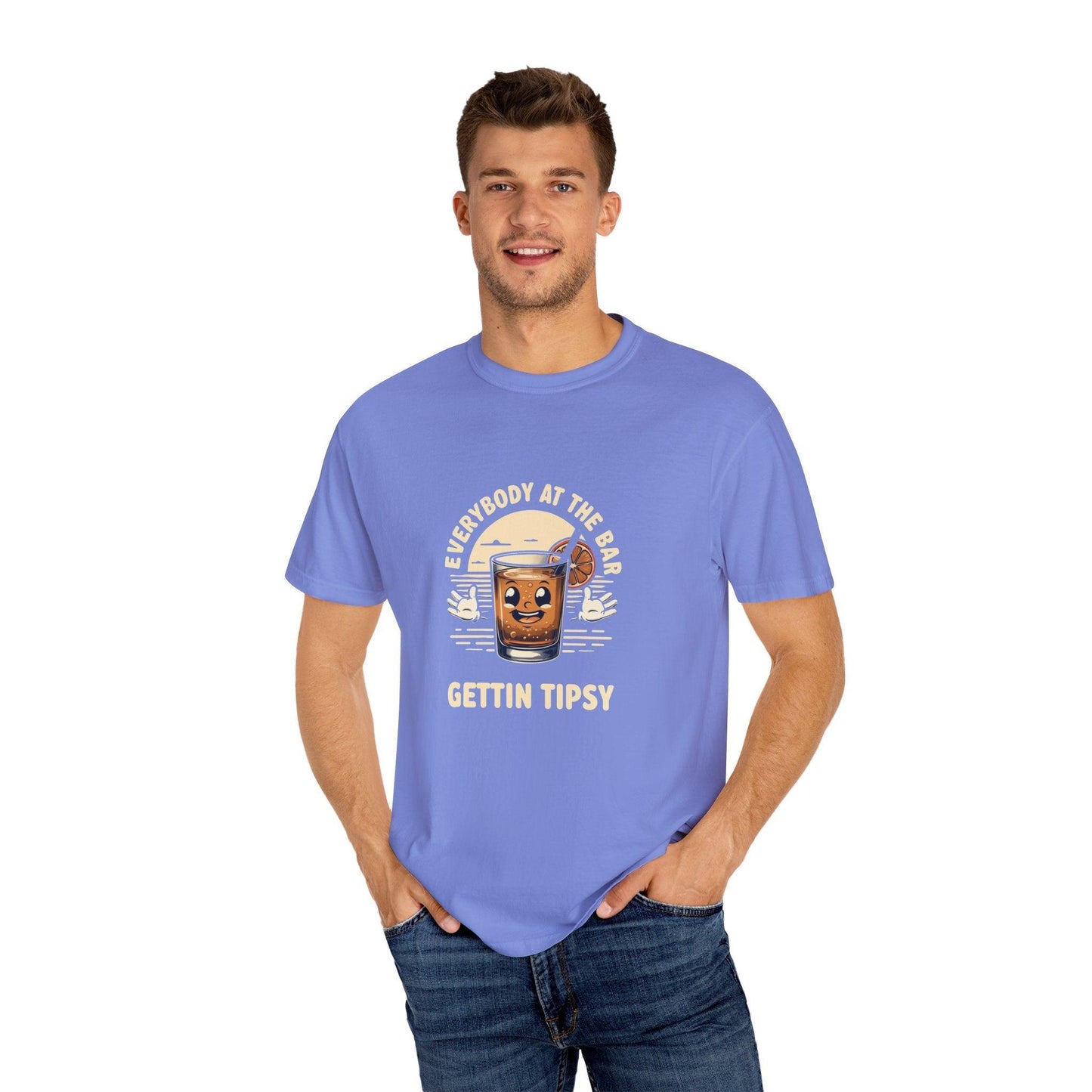Everybody at the Bar Gettin Tipsy Unisex Garment-Dyed T-Shirt - Country in My Heart