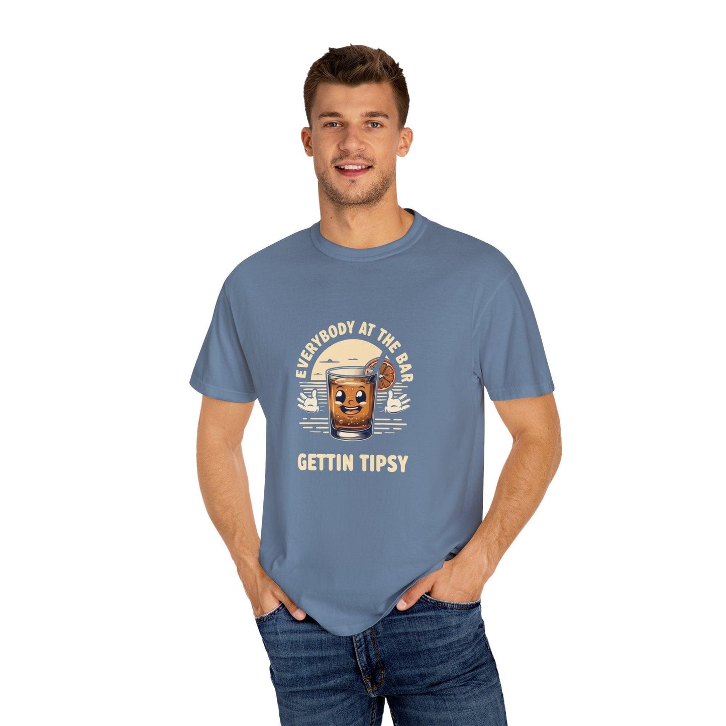 Everybody at the Bar Gettin Tipsy Unisex Garment-Dyed T-Shirt - Country in My Heart