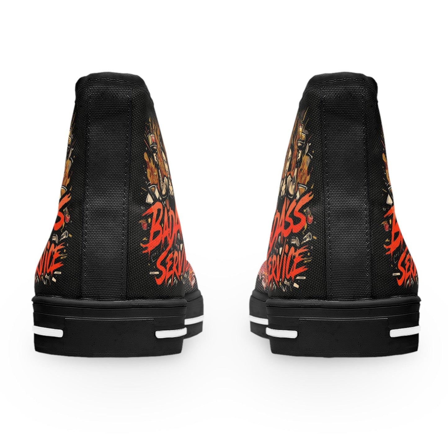 Bad Ass Service Womens Black High Top Sneakers - Country in My Heart