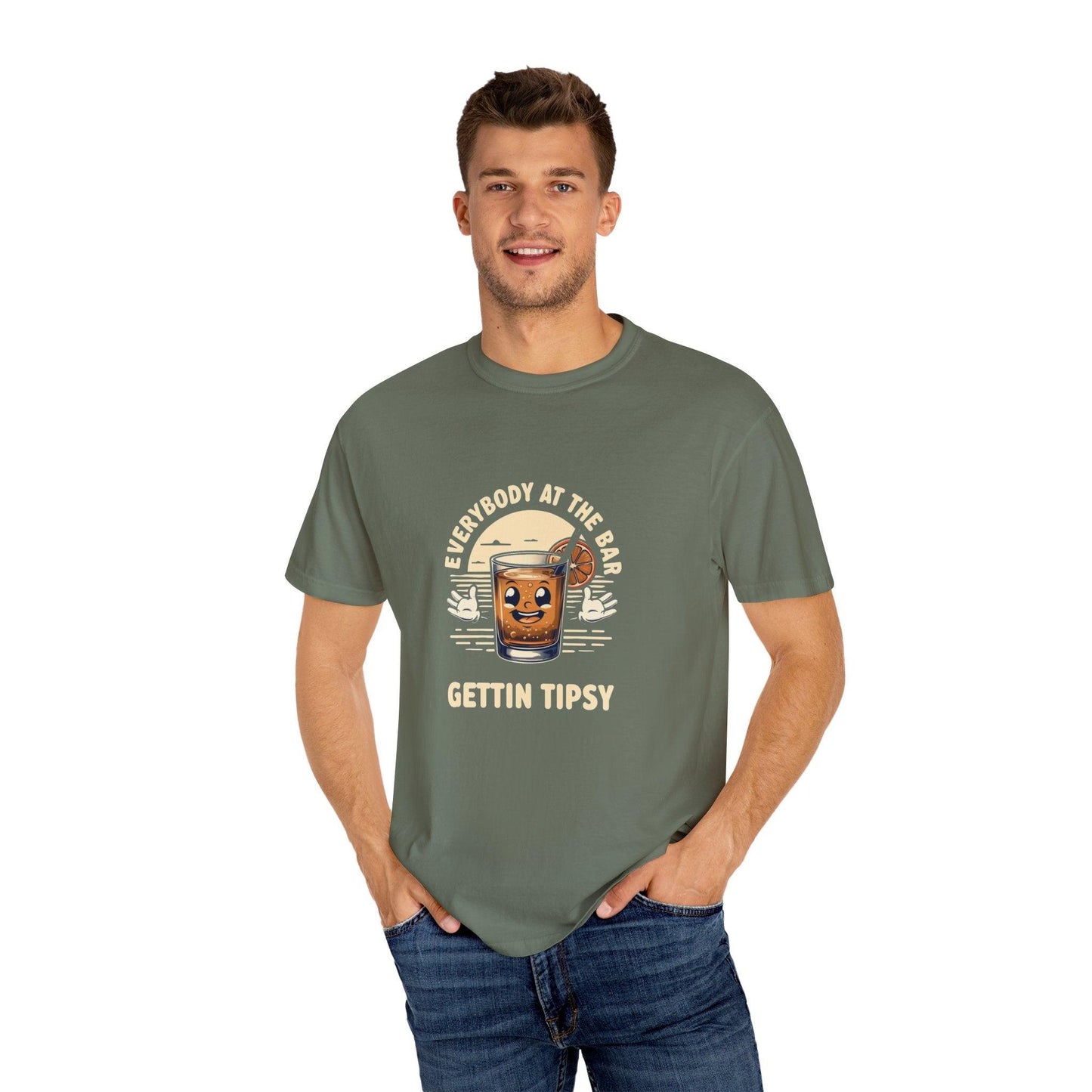Everybody at the Bar Gettin Tipsy Unisex Garment-Dyed T-Shirt - Country in My Heart