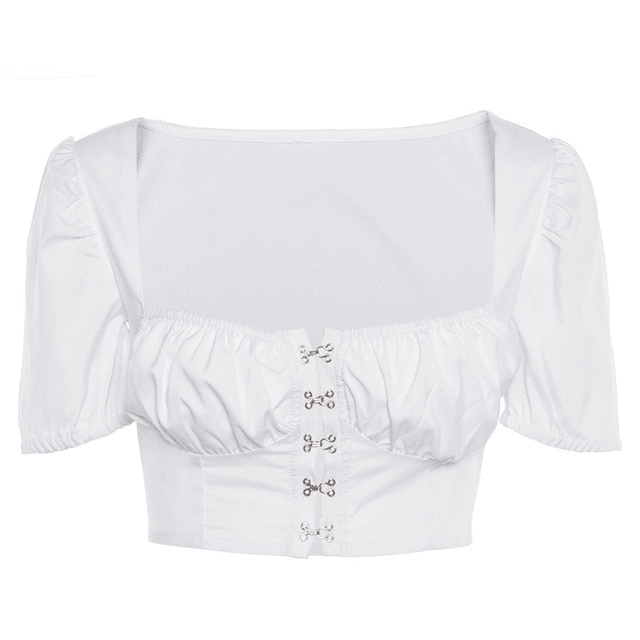 Low Cut Ruffled Crop Top | Sexy Country Girl Style for Casual Days - Country in My Heart