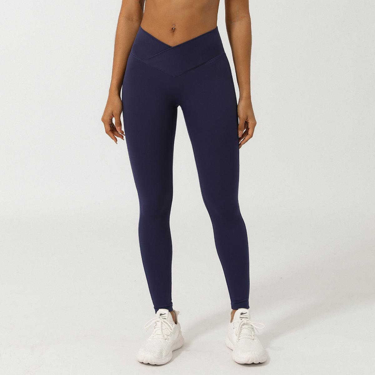 V-Shaped High-Waisted Yoga Pants | Skinny Fit Workout Pants for Fitness & Yoga - Country in My Heart