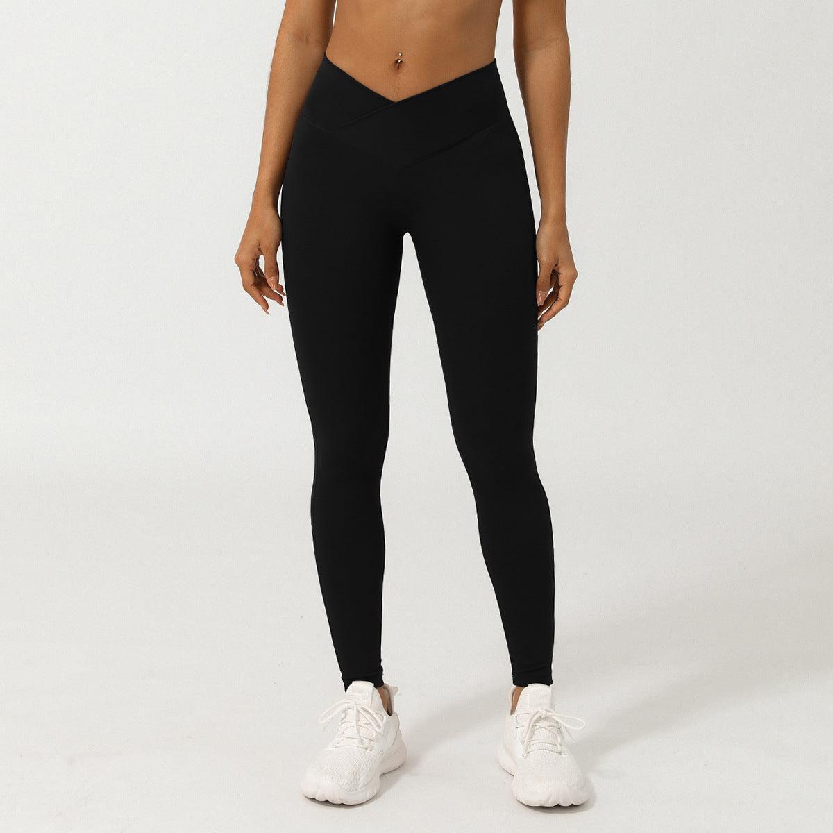 V-Shaped High-Waisted Yoga Pants | Skinny Fit Workout Pants for Fitness & Yoga - Country in My Heart
