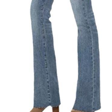 High Waisted Slim Fit Flared Jeans - Country in My Heart