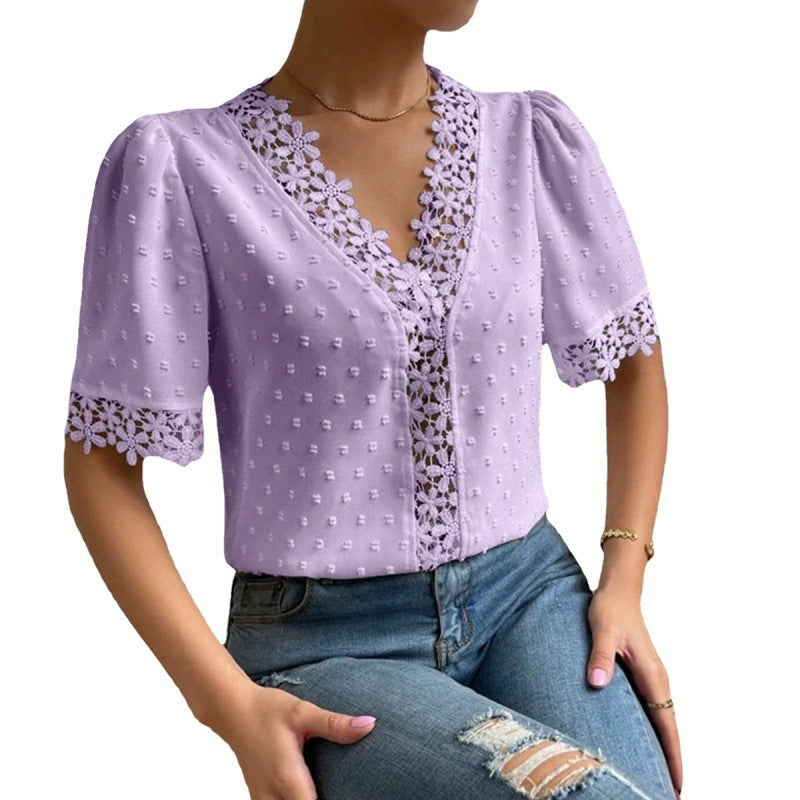 Blossom Lace V-Neck Top