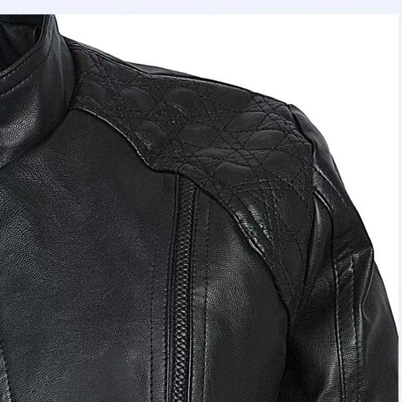 Black Leather Motorcycle Jacket | Stylish and Warm for Bikers & Nightlife - Country in My Heart