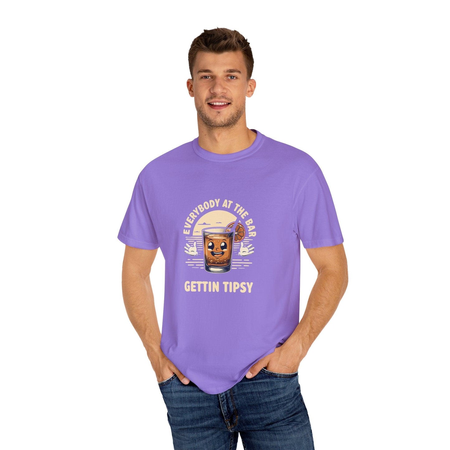 Everybody at the Bar Gettin Tipsy Unisex Garment-Dyed T-Shirt - Country in My Heart