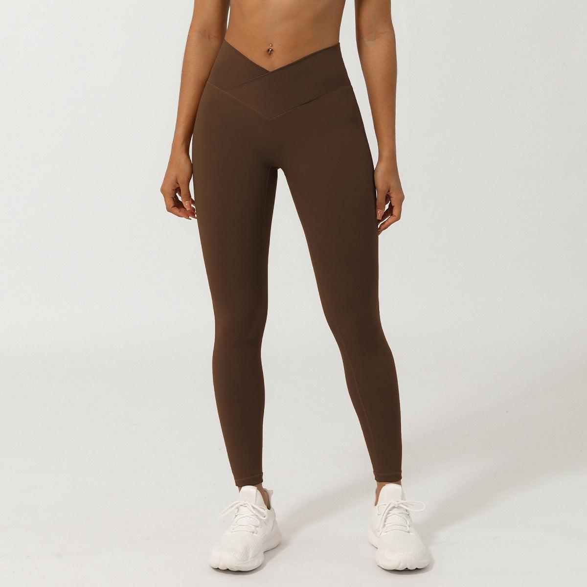 V-Shaped High-Waisted Yoga Pants | Skinny Fit Workout Pants for Fitness & Yoga - Country in My Heart