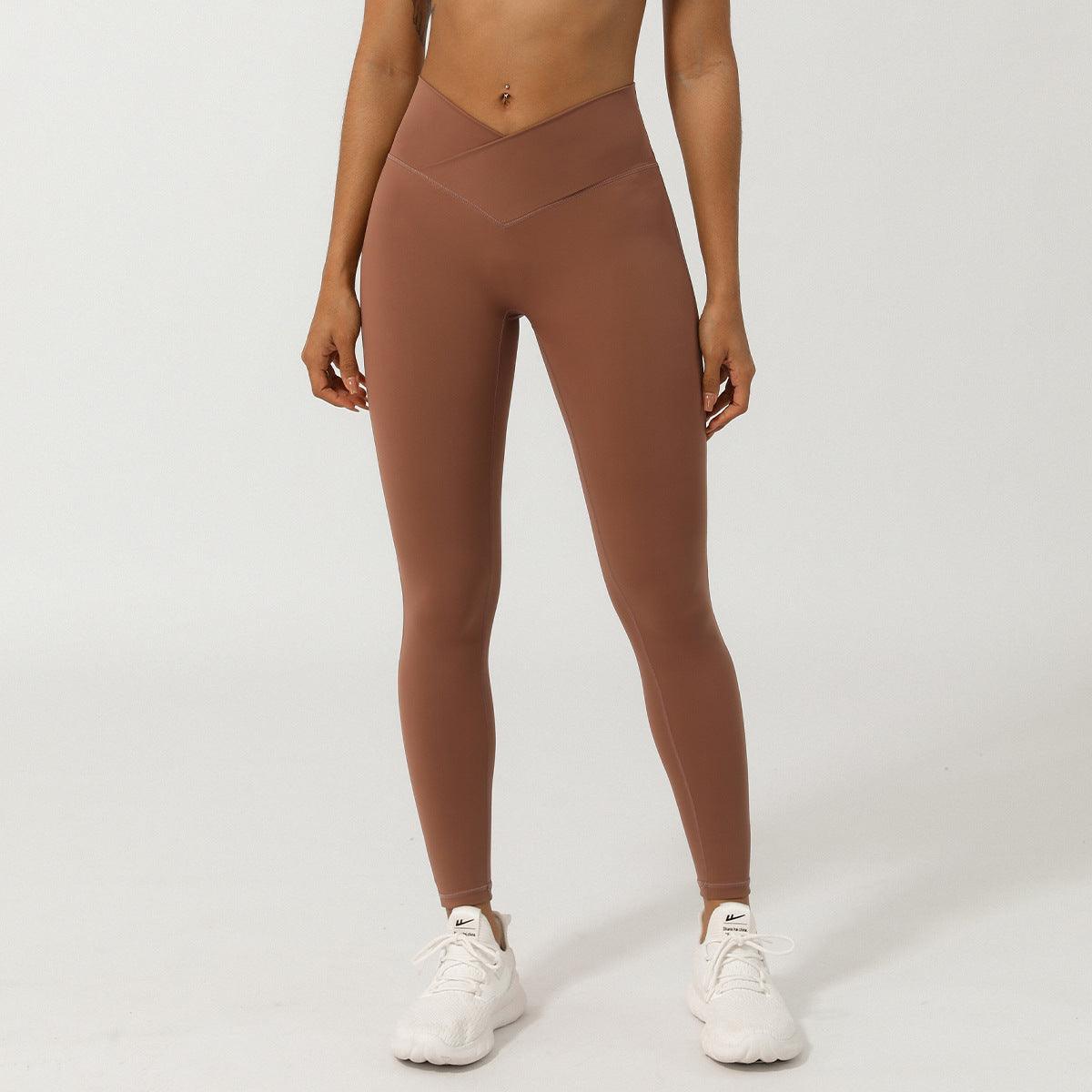 V-Shaped High-Waisted Yoga Pants | Skinny Fit Workout Pants for Fitness & Yoga - Country in My Heart