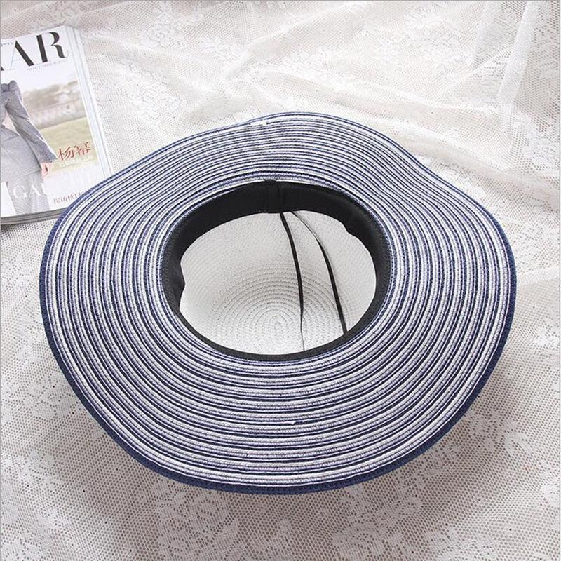 Hepburn Black White Striped Sun Hat - Country in My Heart