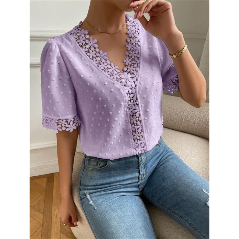 Blossom Lace V-Neck Top