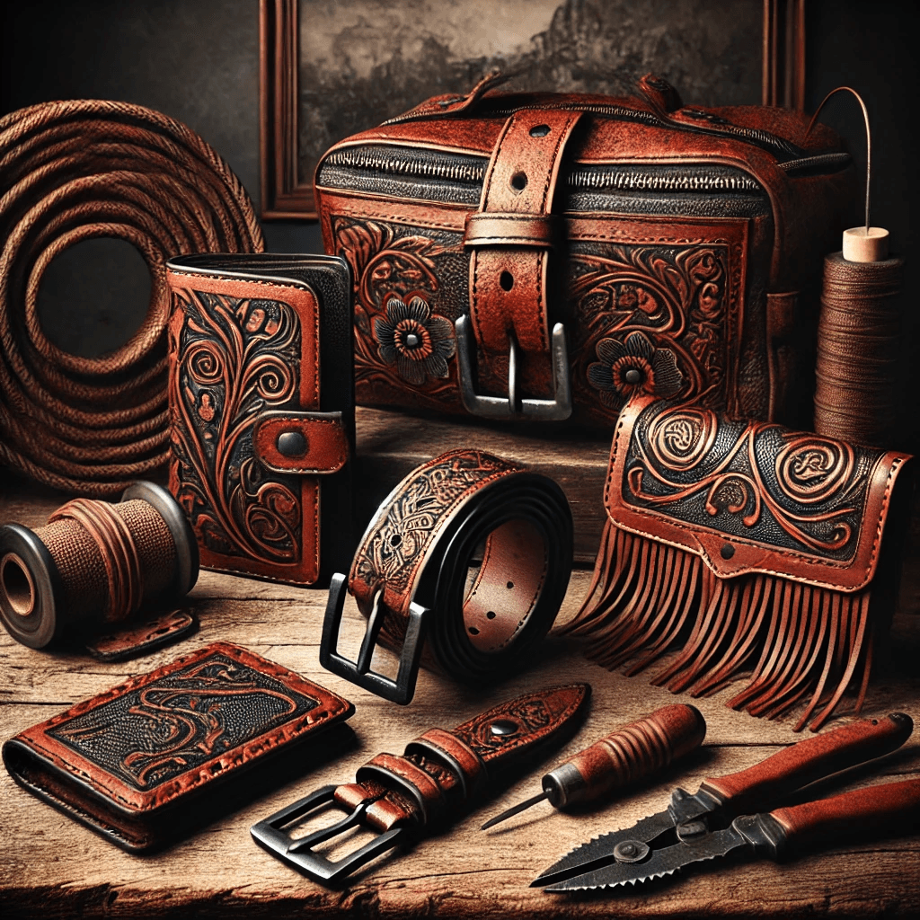 Leatherworks Collection | Hand-Tooled Western Leather Accessories - Country in My Heart