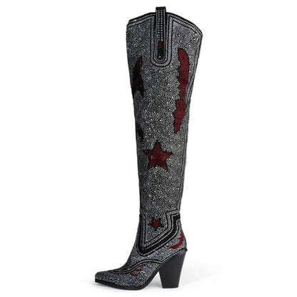 Crystal Luxe Rhinestone Boots - Country in My Heart