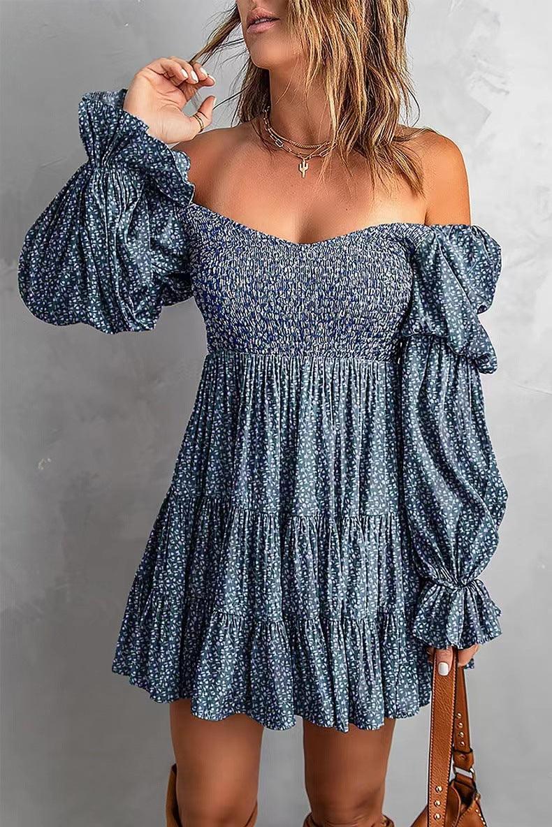 Flirty Puff Sleeve A-Line Dress | Spring & Summer Strapless Dress - Country in My Heart