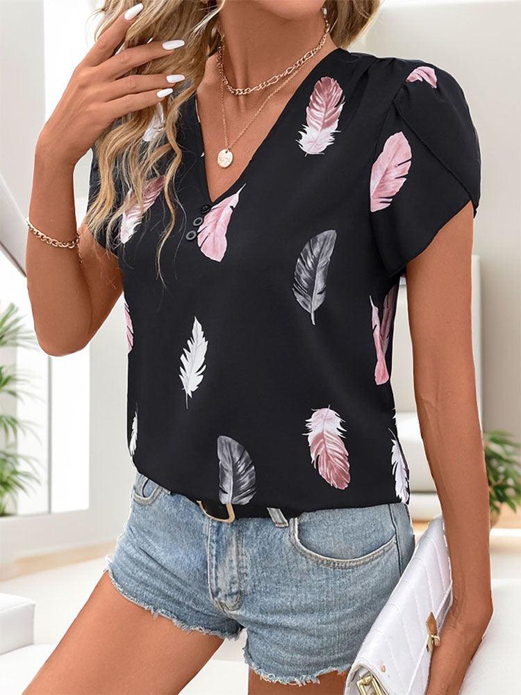 Feather Print Cowgirl Top | Perfect for Casual Cowgirl Style - Country in My Heart