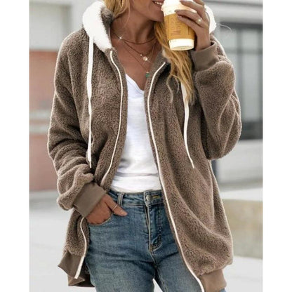 Plush Zipper Hooded Jacket | Warm, Cozy & Stylish for the Cowgirl Lifestyle - Country in My Heart