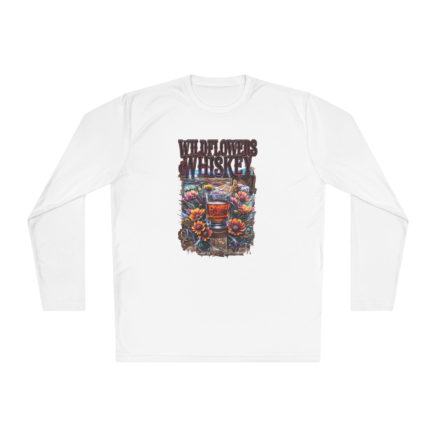 Wildflowers and Whiskey Lightweight Long Sleeve Tee - Country in My Heart