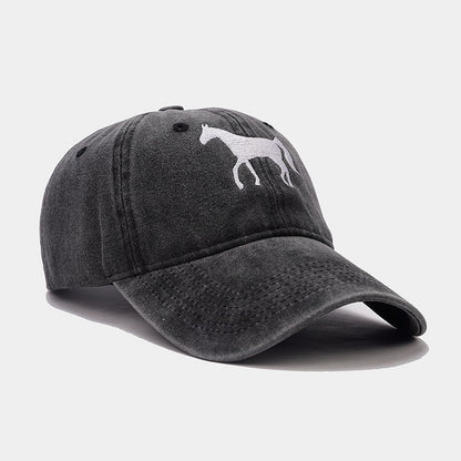 Horsing Around Distressed Cowgirl Baseball Cap