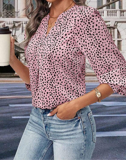 Wild West Leopard Print Top – Trendy Long Sleeved Cowgirl Top for Stylish Women - Country in My Heart