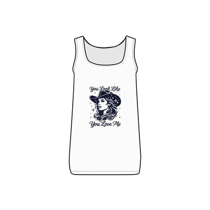 Cosmic Cowgirl Micro Ribbed Tank Top - You Look Like You Love Me - Country in My Heart