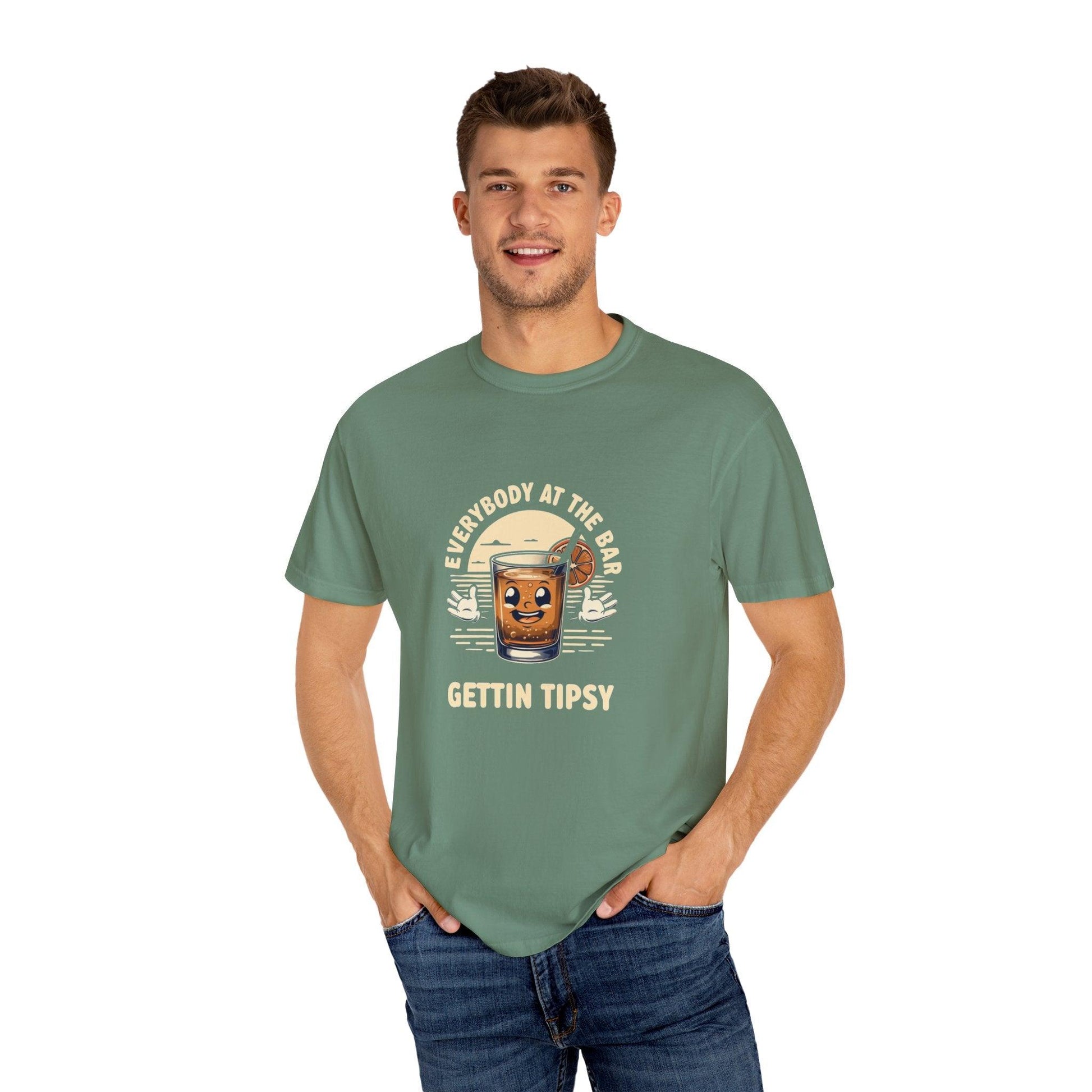 Everybody at the Bar Gettin Tipsy Unisex Garment-Dyed T-Shirt - Country in My Heart