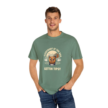 Everybody at the Bar Gettin Tipsy Unisex Garment-Dyed T-Shirt - Country in My Heart