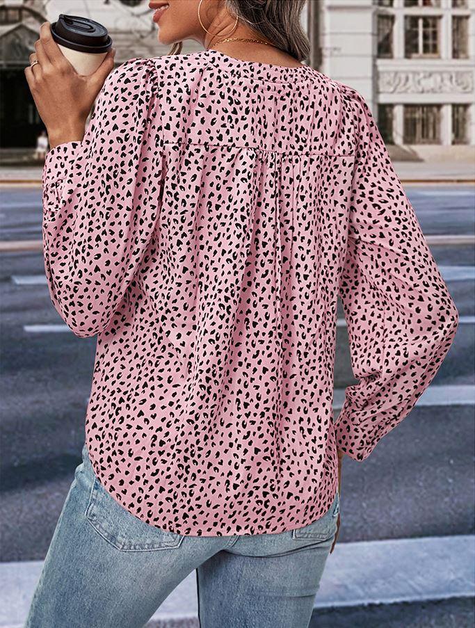 Wild West Leopard Print Top – Trendy Long Sleeved Cowgirl Top for Stylish Women - Country in My Heart