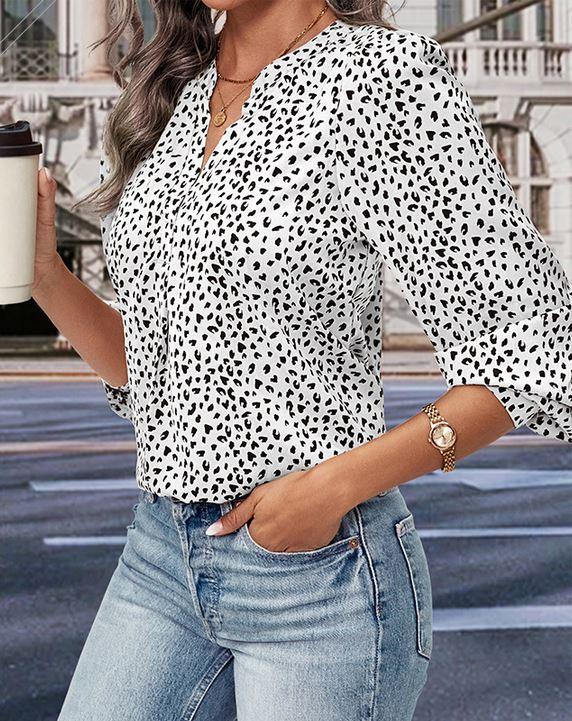 Wild West Leopard Print Top – Trendy Long Sleeved Cowgirl Top for Stylish Women - Country in My Heart