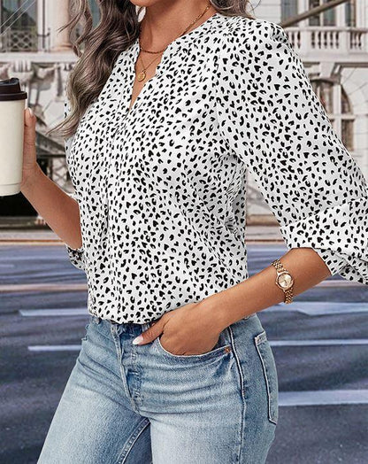 Wild West Leopard Print Top – Trendy Long Sleeved Cowgirl Top for Stylish Women - Country in My Heart