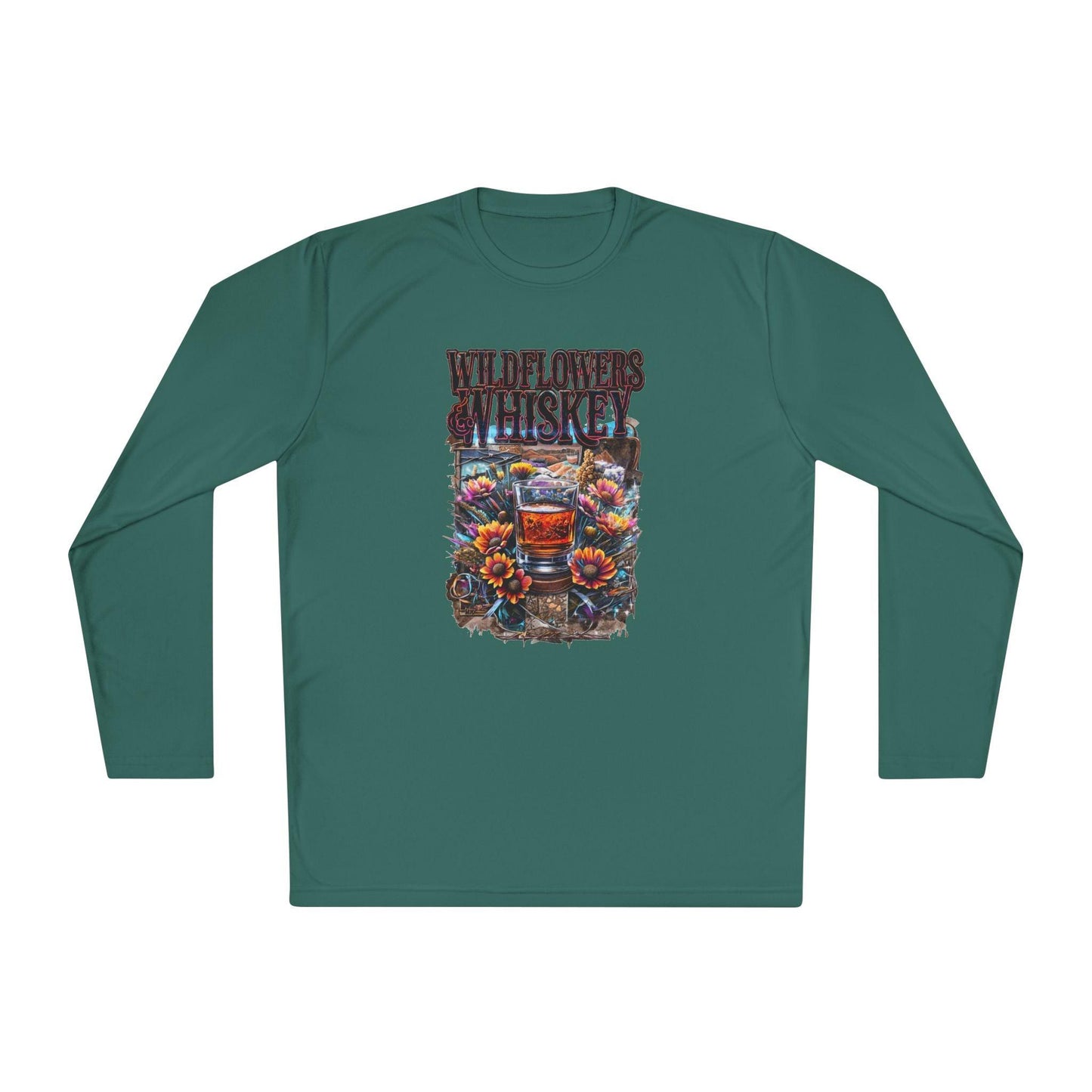 Wildflowers and Whiskey Lightweight Long Sleeve Tee - Country in My Heart