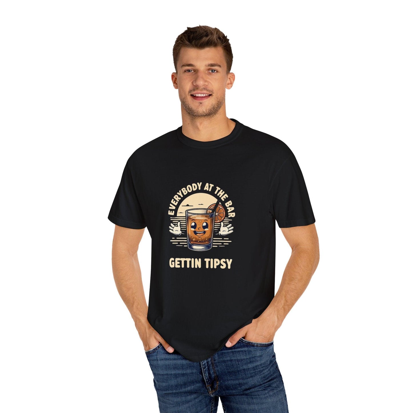Everybody at the Bar Gettin Tipsy Unisex Garment-Dyed T-Shirt - Country in My Heart