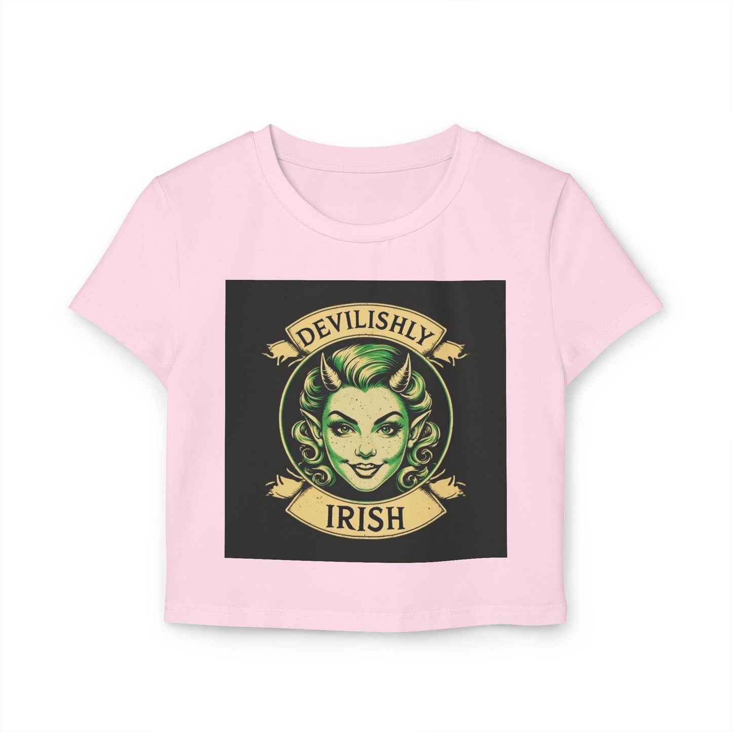 St Patricks Day Baby Tee Devilishly Irish - Country in My Heart