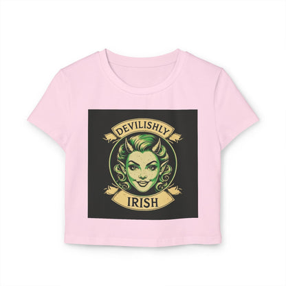 St Patricks Day Baby Tee Devilishly Irish - Country in My Heart