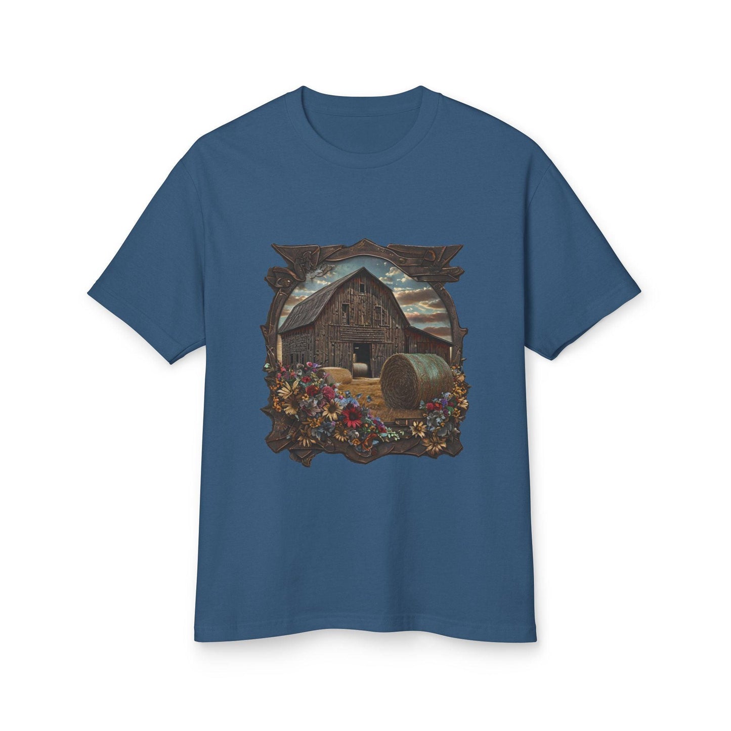 Weathered Barn and Wildflowers Tee - Country in My Heart