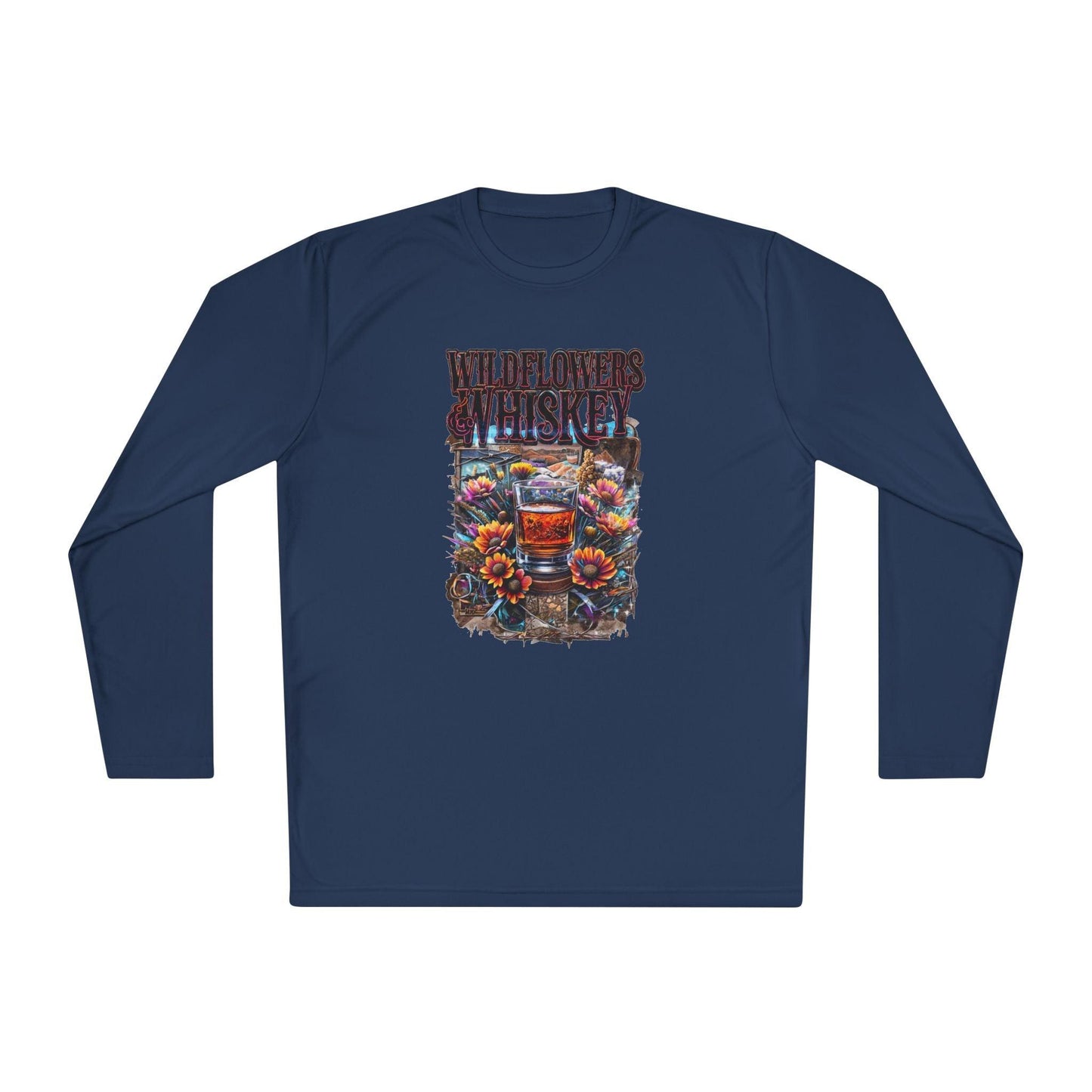 Wildflowers and Whiskey Lightweight Long Sleeve Tee - Country in My Heart