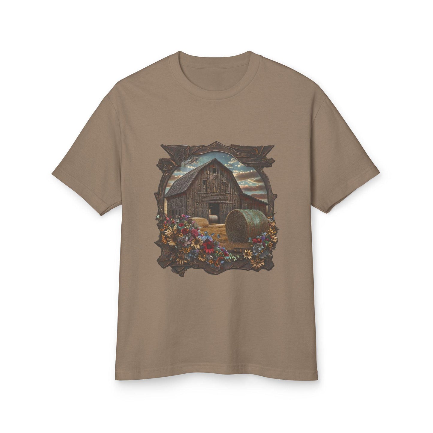 Weathered Barn and Wildflowers Tee - Country in My Heart