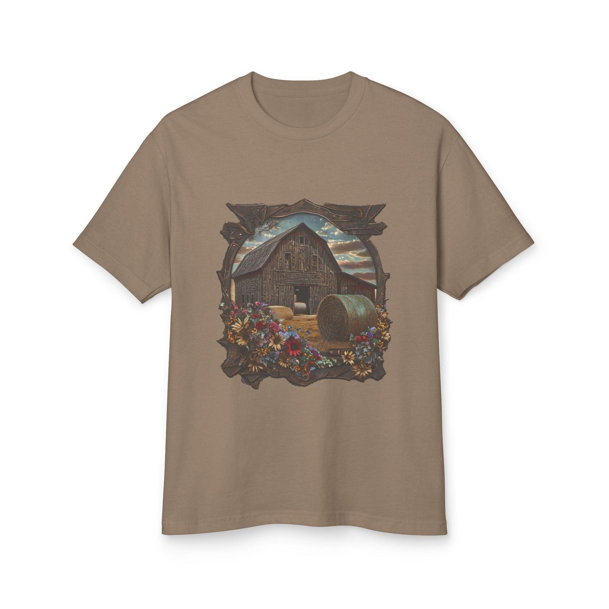 Weathered Barn and Wildflowers Tee - Country in My Heart