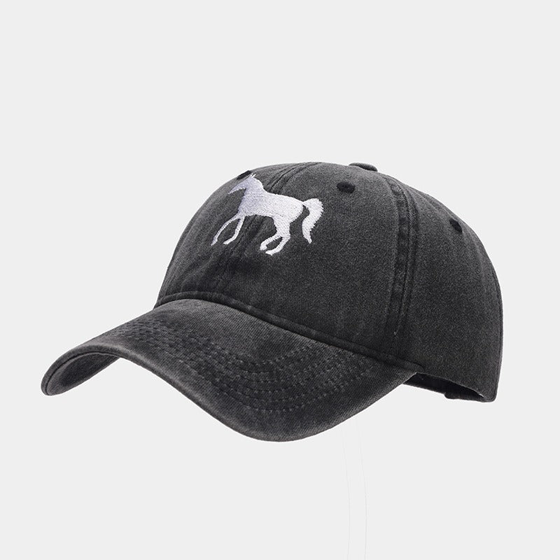 Horsing Around Distressed Cowgirl Baseball Cap