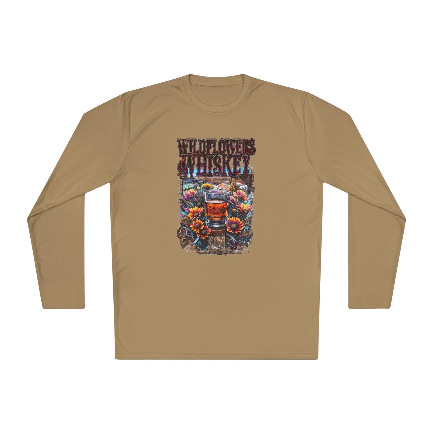 Wildflowers and Whiskey Lightweight Long Sleeve Tee - Country in My Heart