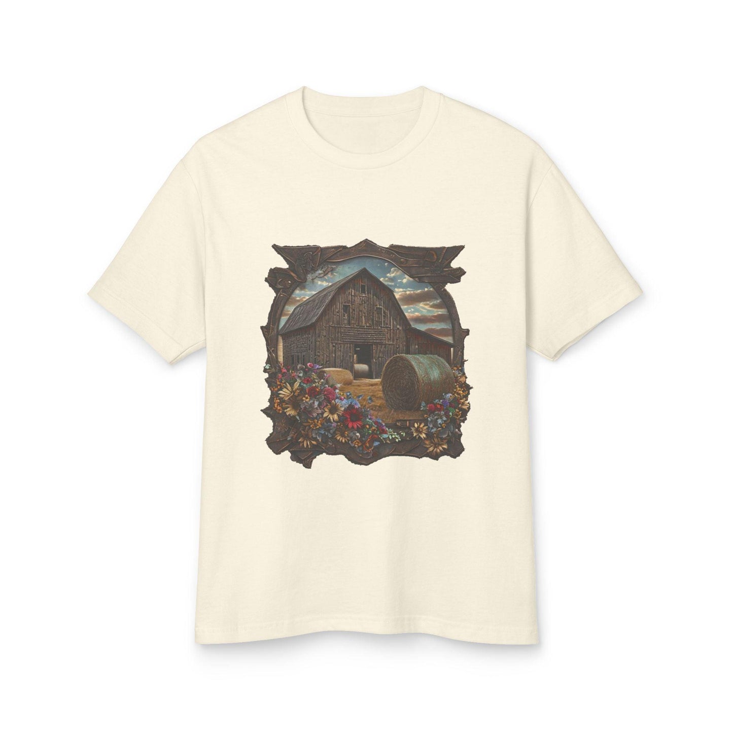 Weathered Barn and Wildflowers Tee - Country in My Heart