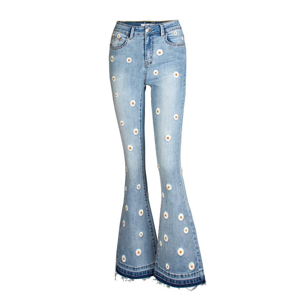 Daisy Bloom Wide Leg Jeans - Country in My Heart