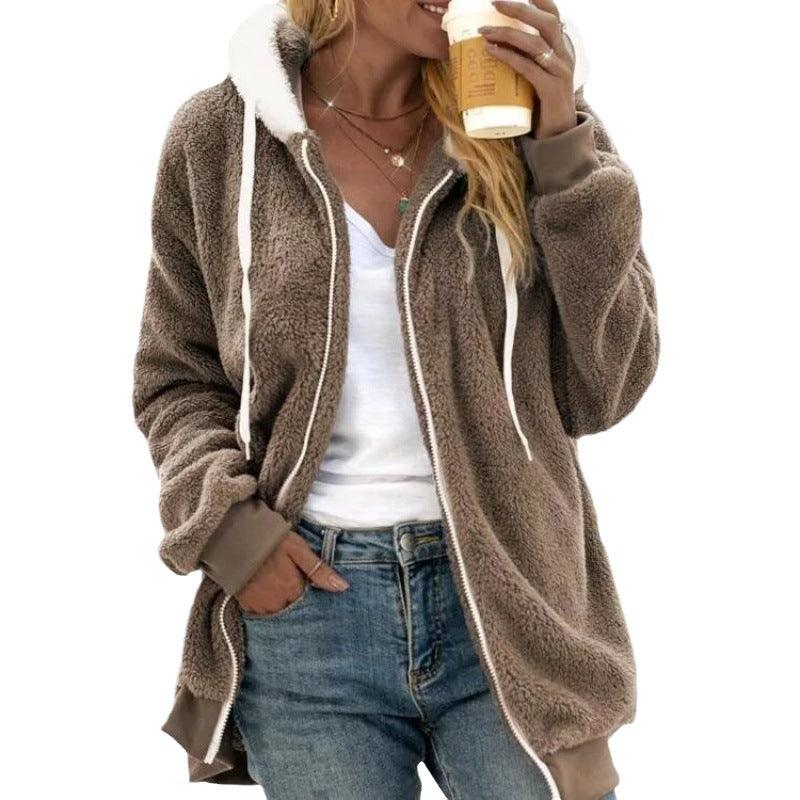 Plush Zipper Hooded Jacket | Warm, Cozy & Stylish for the Cowgirl Lifestyle - Country in My Heart