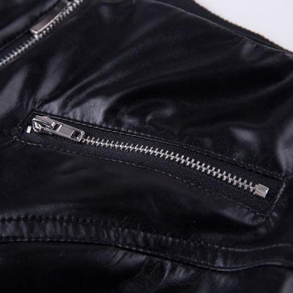 "RockRider High-Waist Leather Pants – Sexy Shiny Black Simulated Leather, Edgy Rock & Roll Style" - Country in My Heart