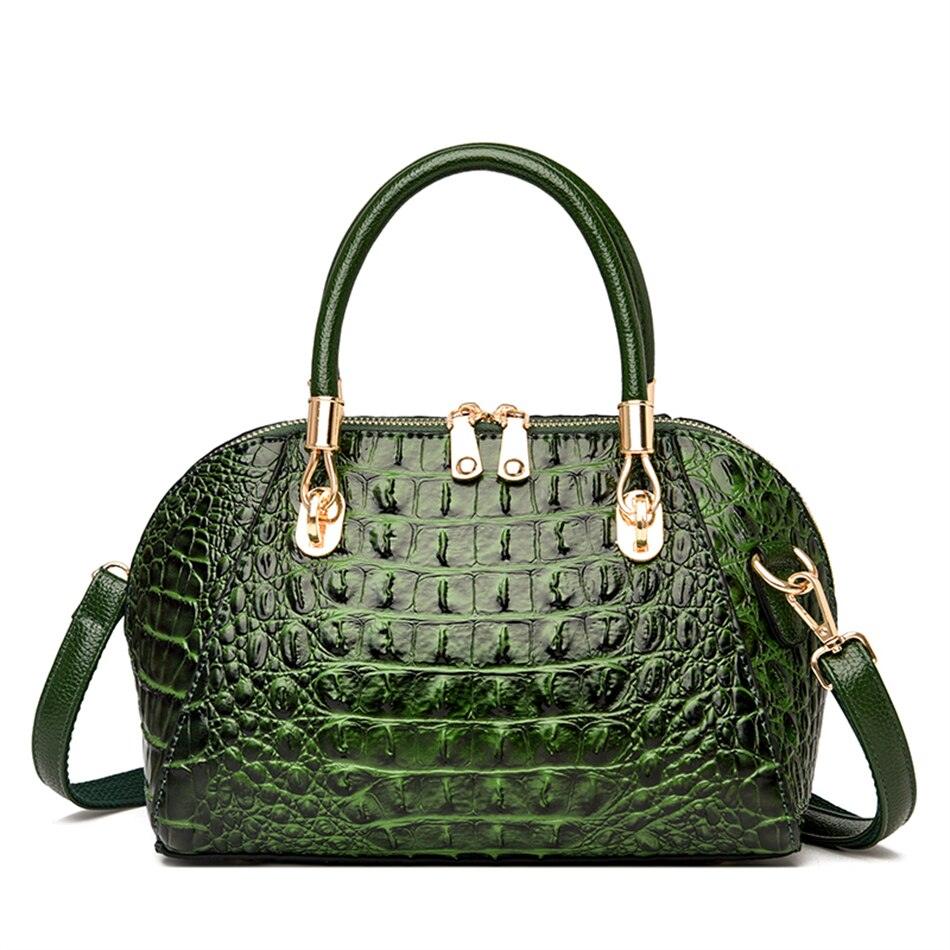 Crocodile Pattern Messenger Shoulder Bag - Country in My Heart