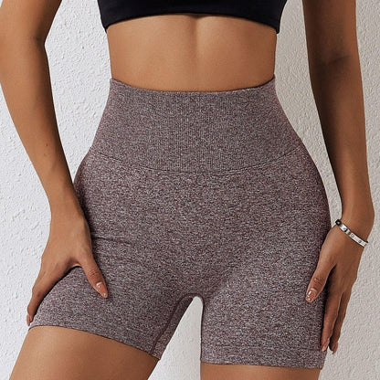 Country Girl High-Waisted Fitness Shorts | Butt Lifting & Ribbed Activewear for Yoga & Running - Country in My Heart